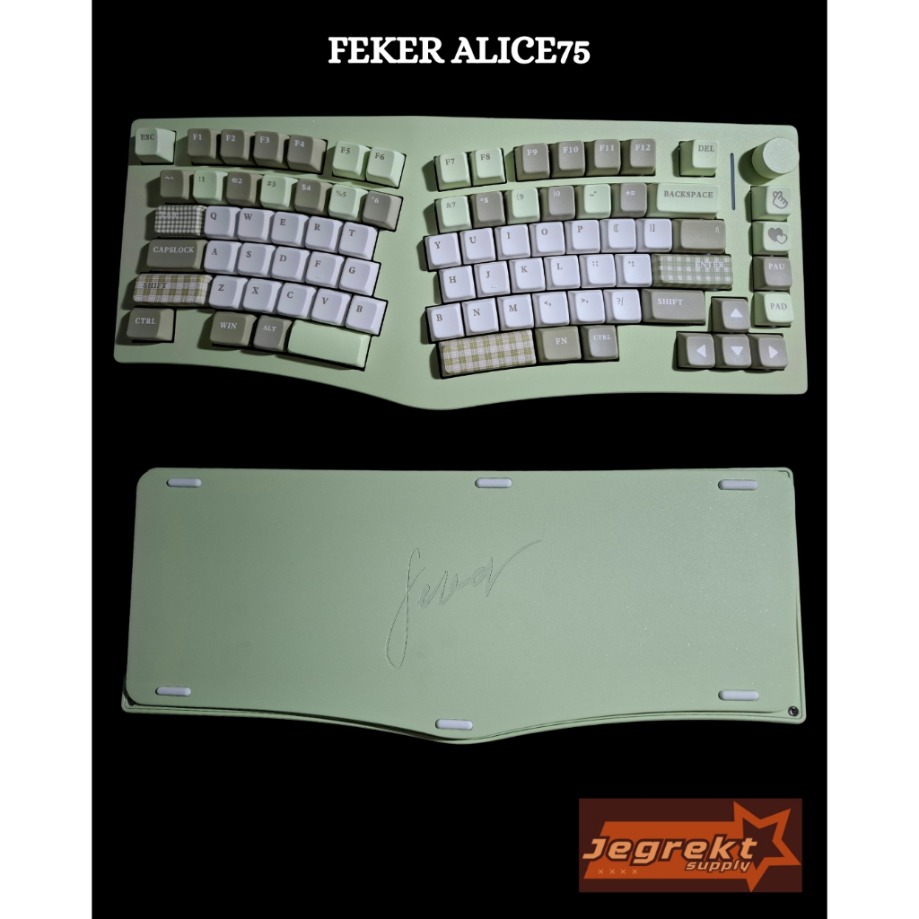 FEKER ALICE 75 - ALICE LAYOUT - ALUMUNIUM - 75% LAYOUT - Mechanical Keyboard - Alice Mechanical Keyb
