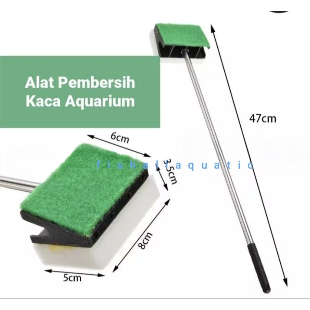 PEMBERSIH KACA AQUARIUM - SKEPER SCAPER ALAT PEMBERSIH KACA AQUARIUM 47cm