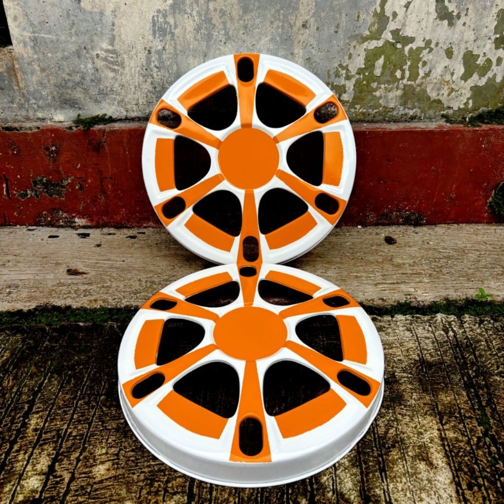 (Harga 2biji) Wheeldop Plat Truk Bus Model Rebeka New Ring 15 16