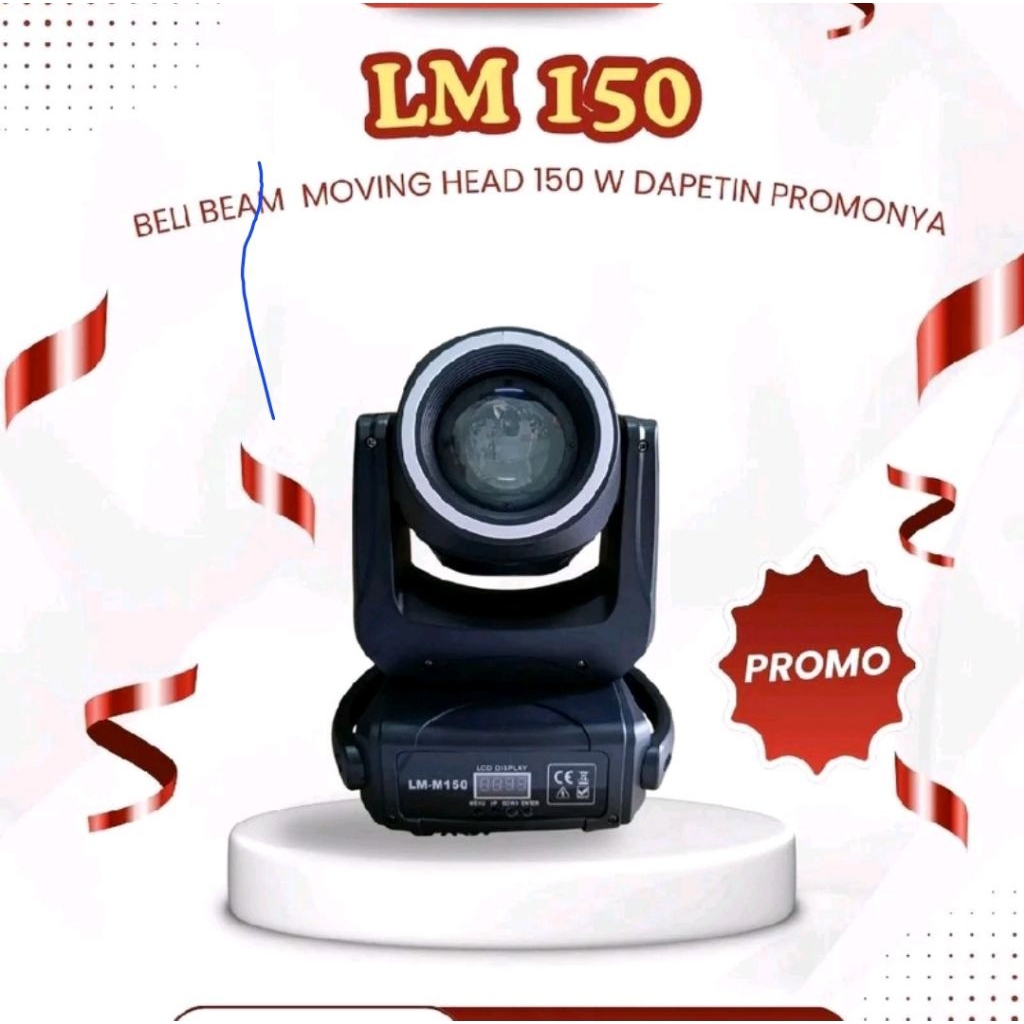 Mini Beam 150 Watt Ring led merek Redsun 8 prisma original