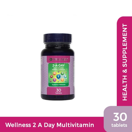 Wellness 2 A DAY 30 Tablet Multivitamin Dan mineral - Wellnes 2 a day