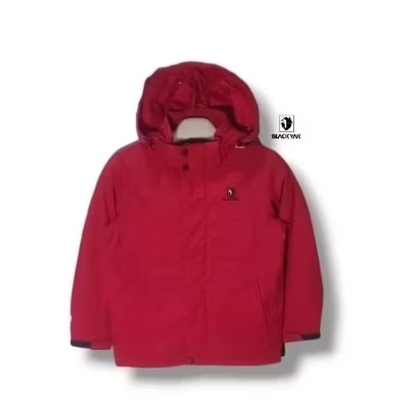 BLACK YAK Kids Outdoor Jacket Red Size tag 130 fit 7-8 years (P53xL41)