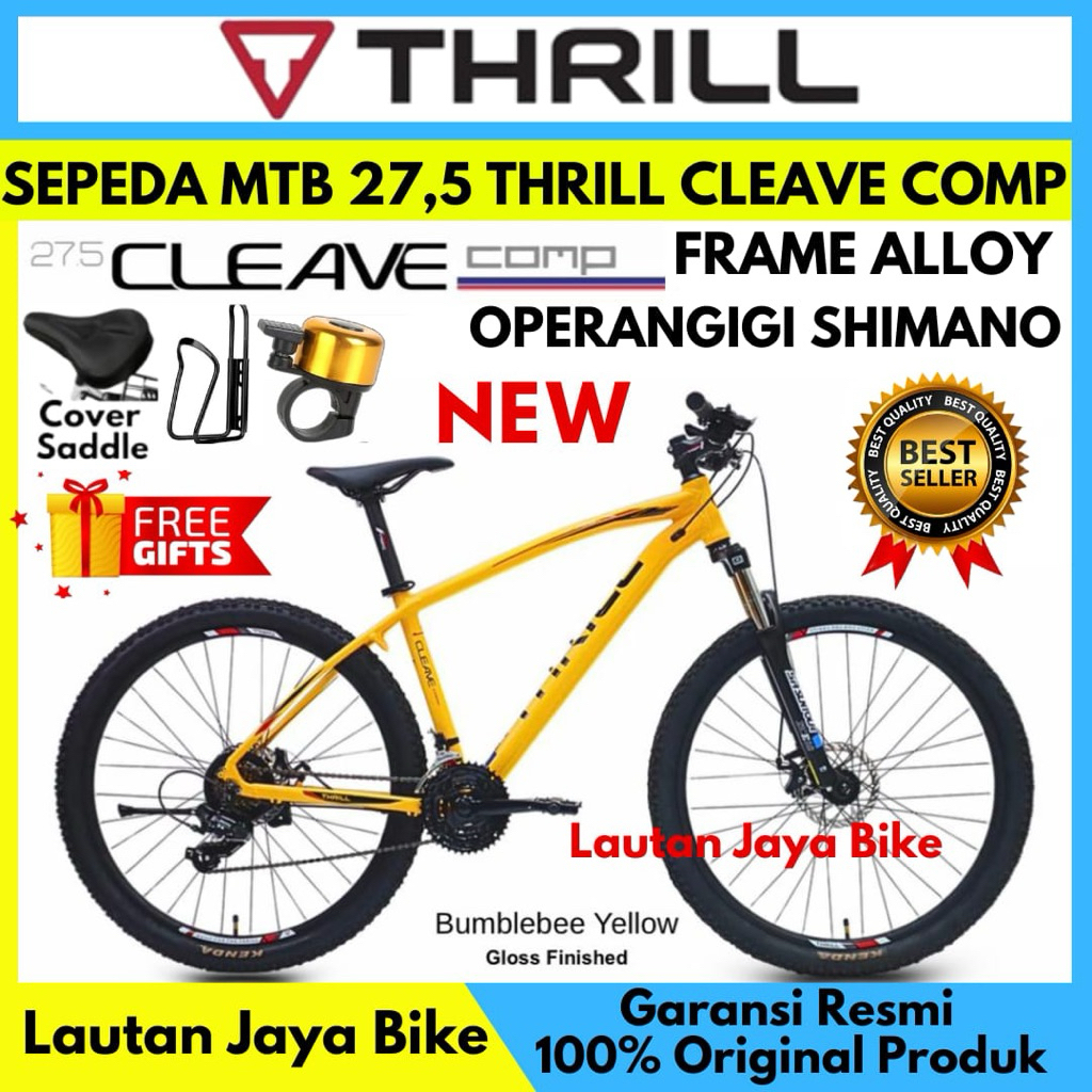 Sepeda Gunung 27,5 Mtb Thrill Cleave Comp Frame Alloy Terbaru
