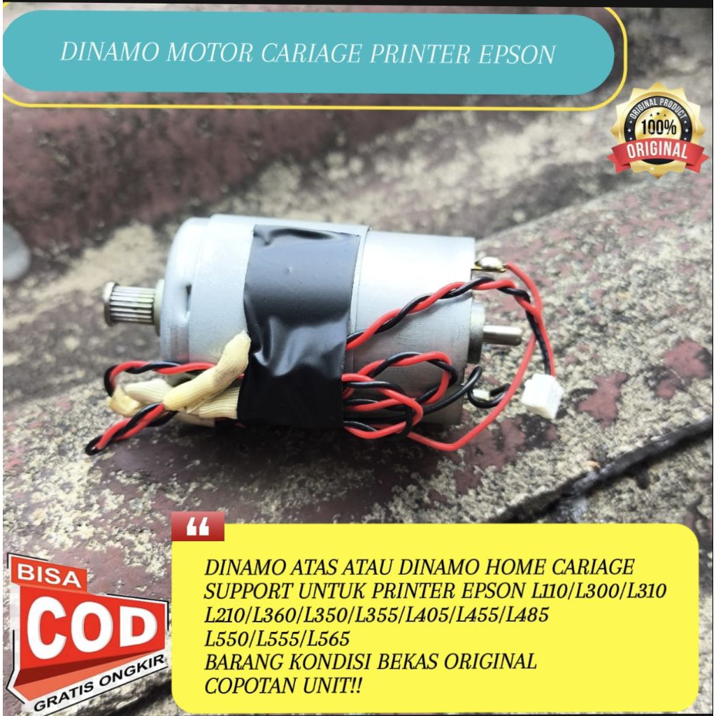 dinamo motor cariage printer epson L110 L300 L310 L360 L350 L365 L380 L385