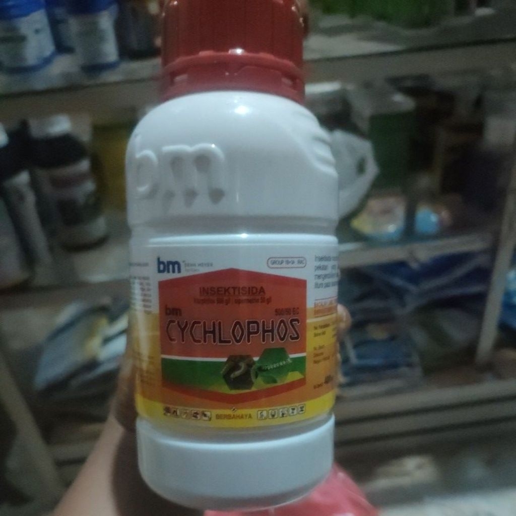 insektisida BM CYCHLOPHOS  500/50 Ec 400ml. Basmi ulat grayak,kaper Dll. produk bhen meyer Jerman st