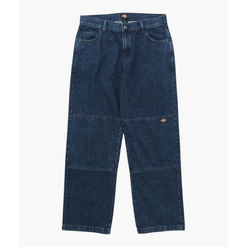 Dickies Double Knee Denim Pants Stone Wash Indigo Loose Fit Jeans Original