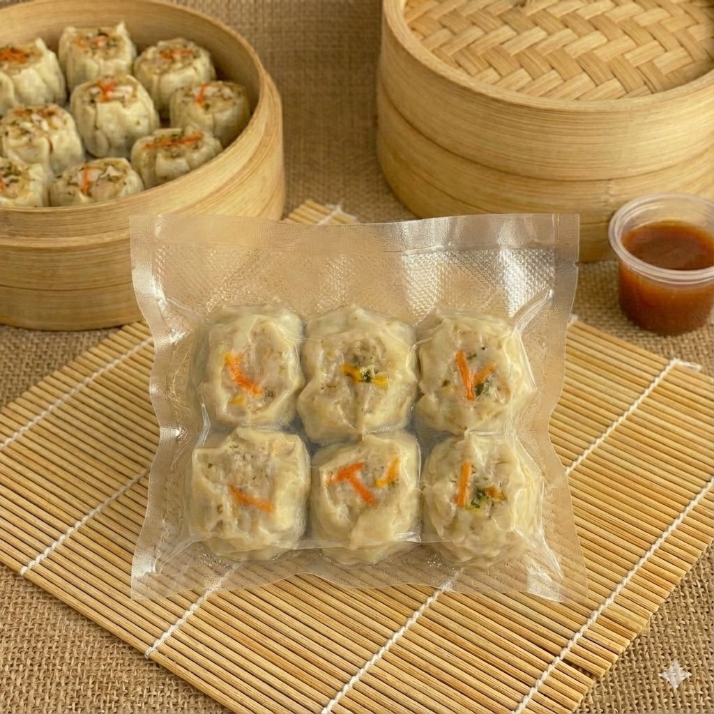 @CimahparBogor Dimsum Ayam Vacuum Isi 6pcs + Saos Frozen Halal