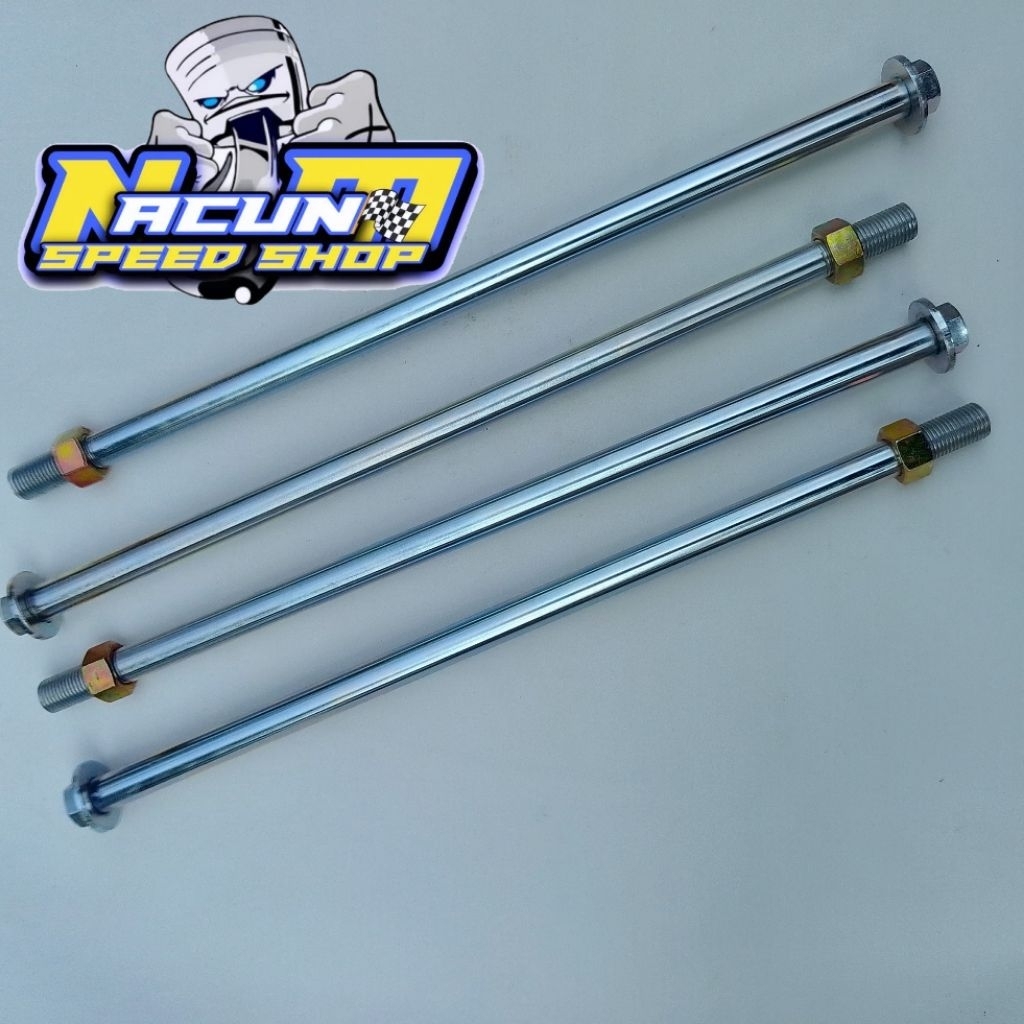 As roda diameter 12mm panjang 30 cm/As roda super panjang supertrack 30 cm