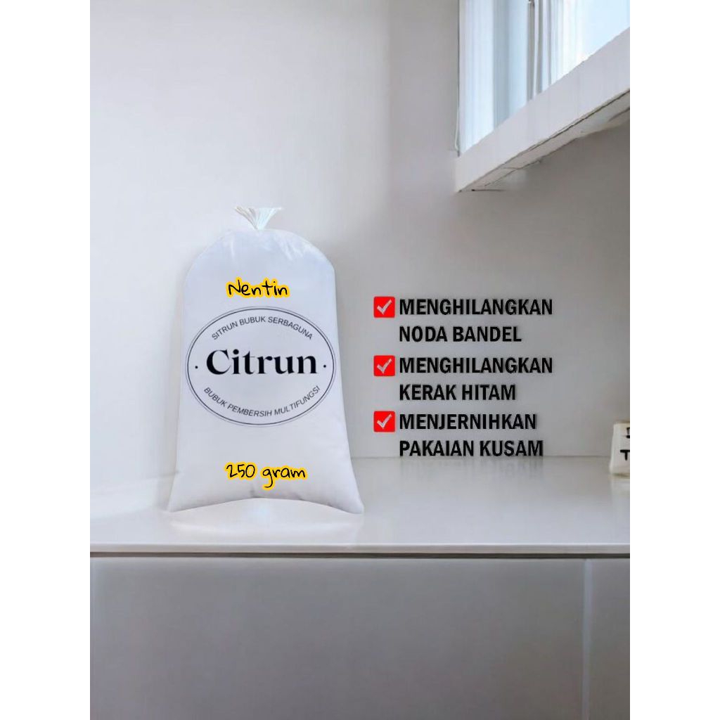 CITRUN 250 GRAM BIANG PEMBERSIH SERBAGUNA KEMASAN REPACK / BIANG CITRUN