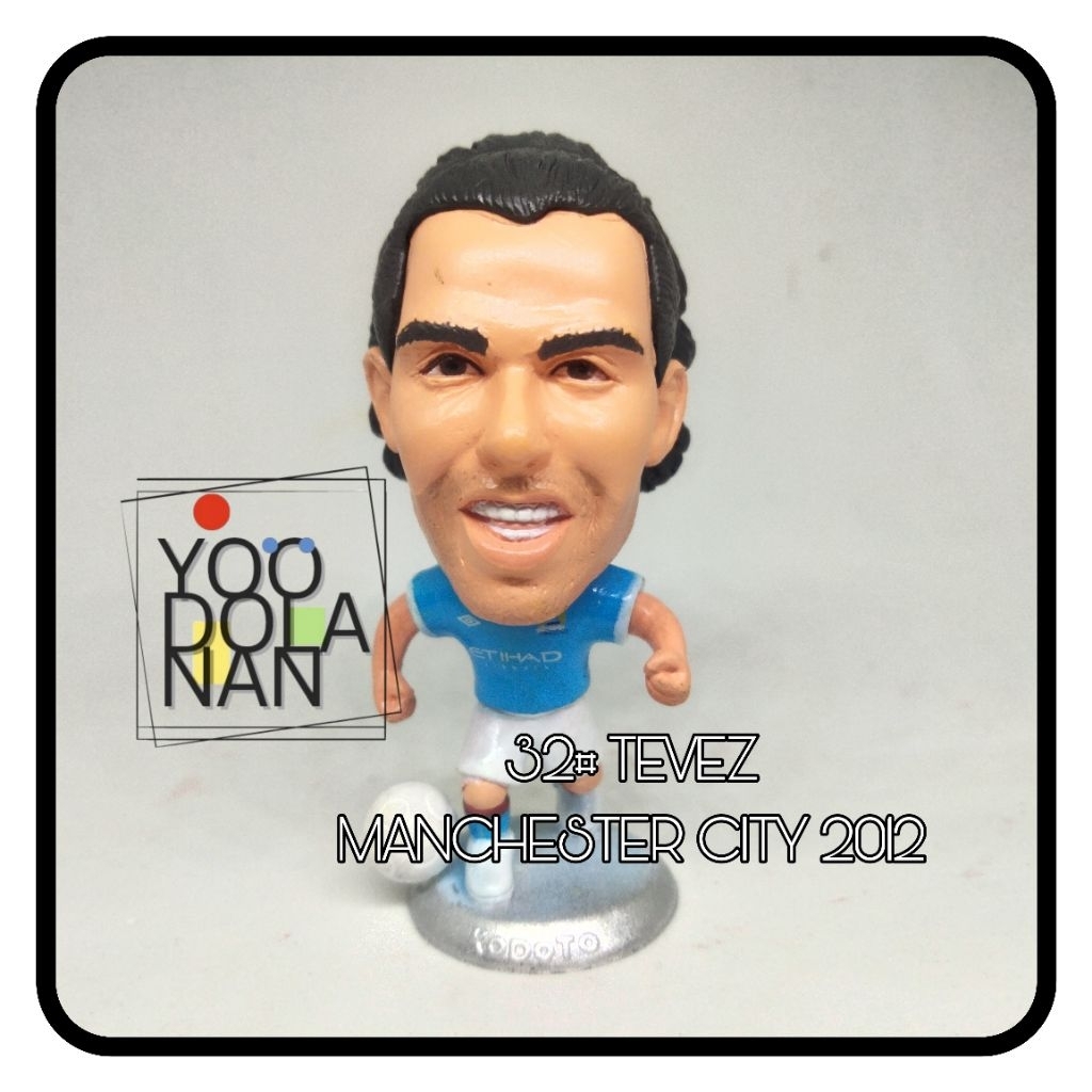 32# TEVEZ - MANCHESTER CITY 2012 KODOTO SOCCERWE FIGURE PEMAIN BOLA