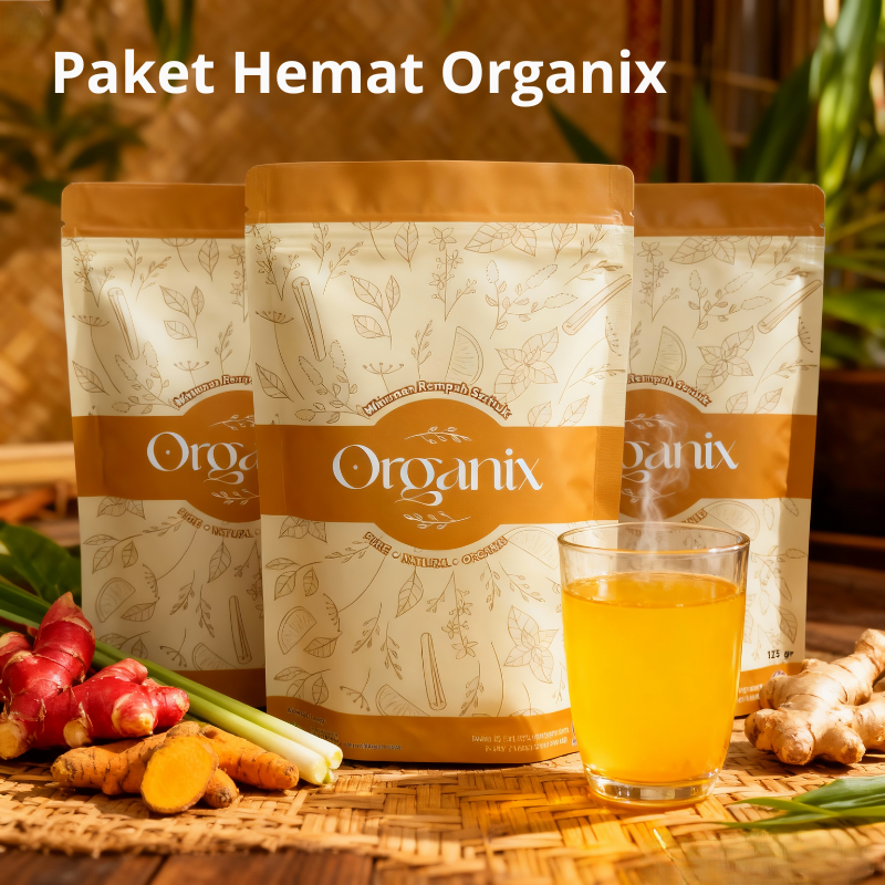 Paket Hemat Ramuan ORGANIX Herbal Asam Lambung – Maag – GERD – Diet – Detox – PROMIL – Ramuan Cinta 