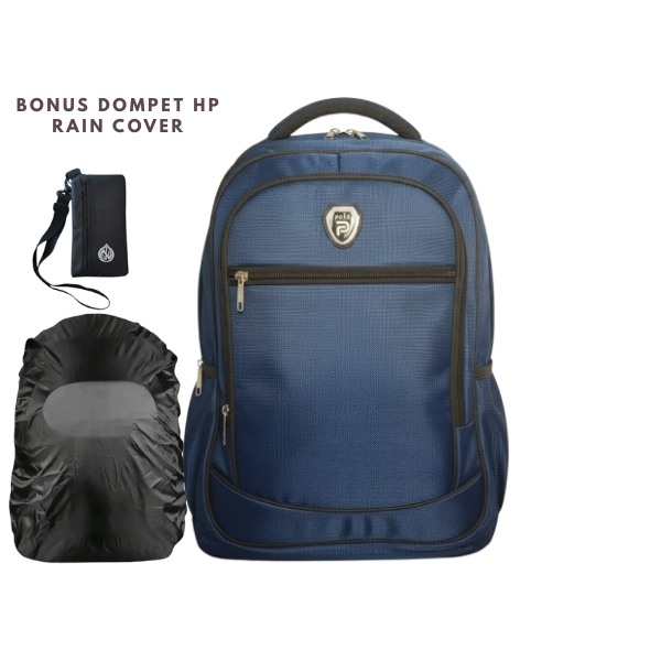 free dompet hp tas polo ransel pria tas sekolah, kerja dewasa tas anak laki-laki cewek free raincove