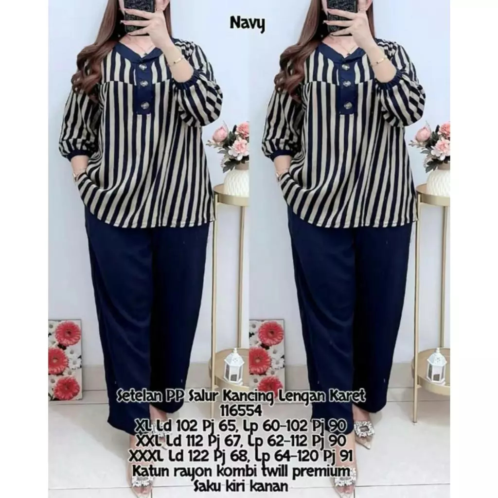 SETELAN WANITA SALUR JUMBO | SETELAN WANITA KEKINIAN | SETELAN WANITA LENGAN PANJANG | ONSET RAYON