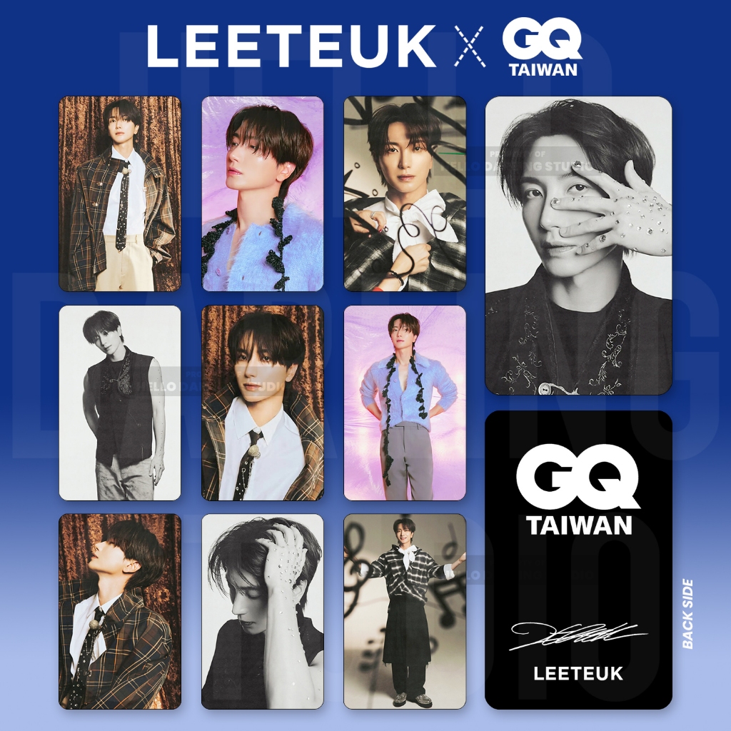10 Pcs Super Junior Leeteuk GQ 2025 Photocard set. Unofficial. Fan Made.