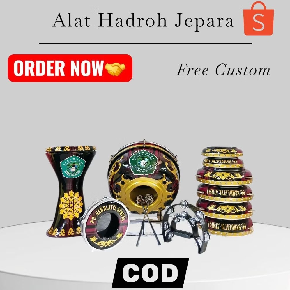 Alat Hadroh Set Lengkap Jepara / Rebana Jepara Lengkap