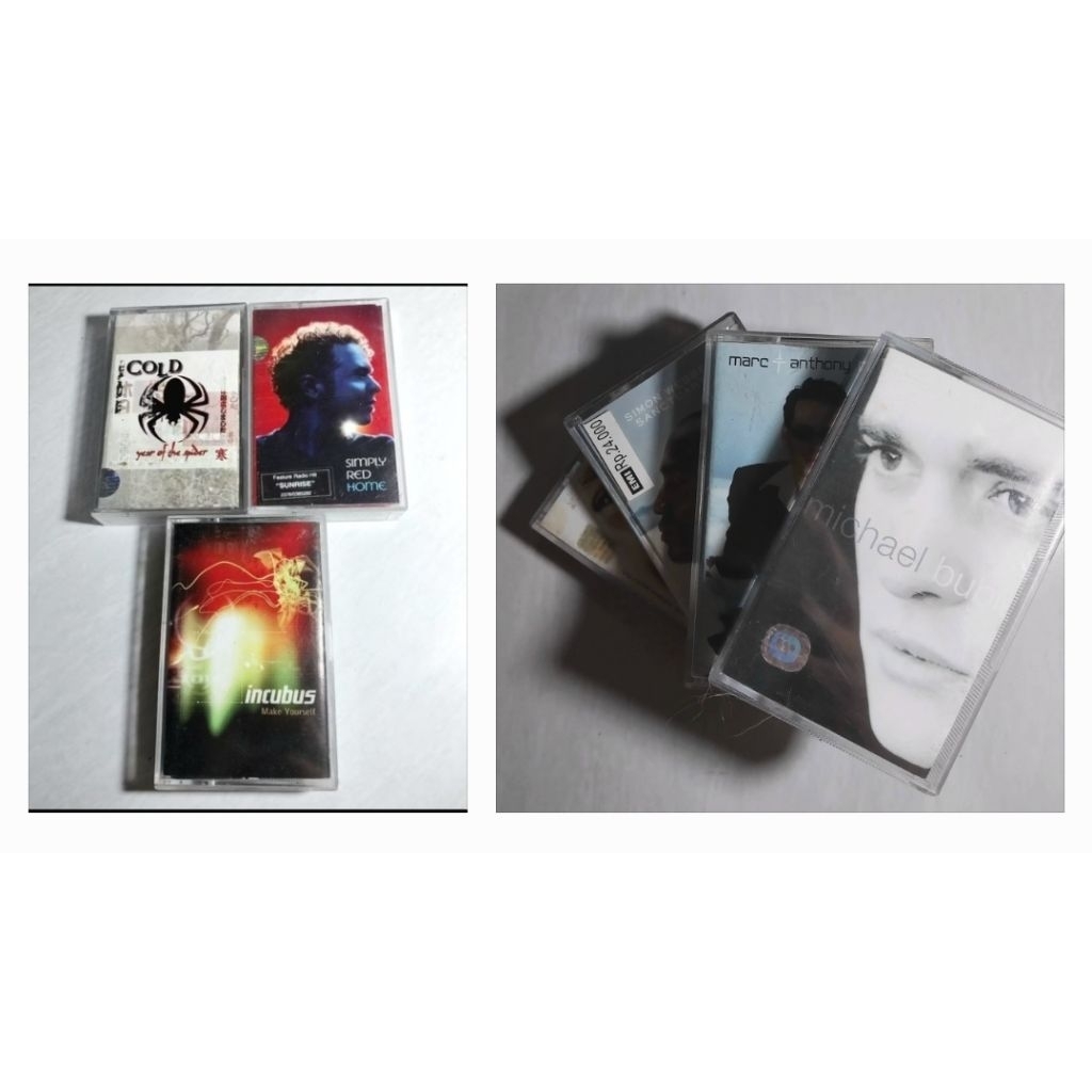 Kaset Pita Incubus, Simply Red, Cold, Michael Buble, Simon Webbe, Marc Anthony & Shagy