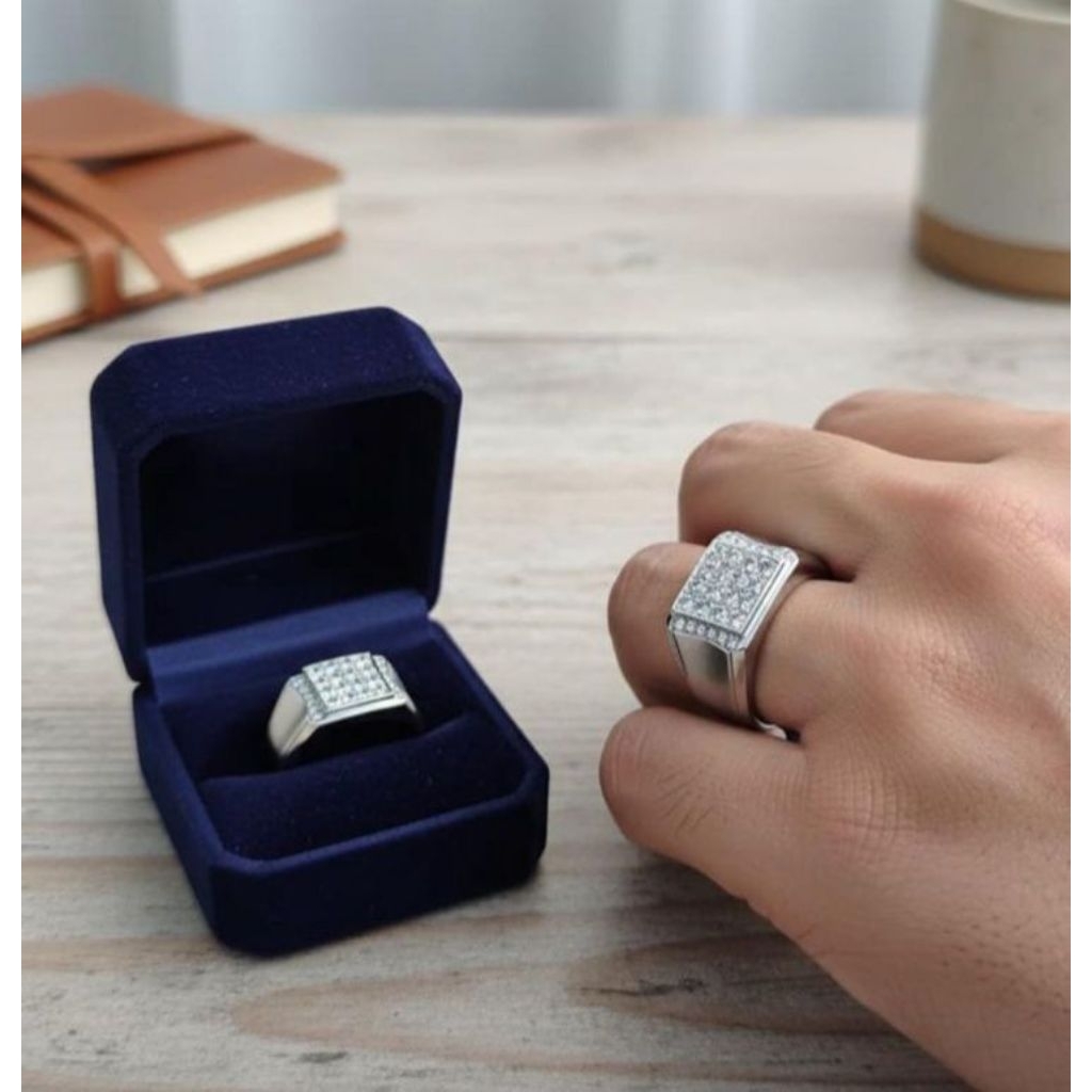 cincin perak berlian Banjar mix eropa