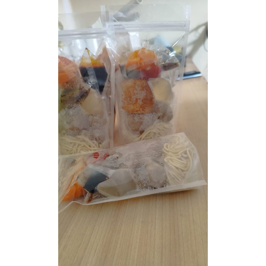 Bakso Instan Kuah Pedas/Original - Bakso Sapi Asli Isi Daging Cincang