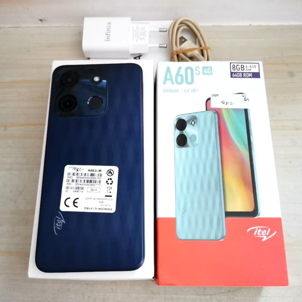 Itel A60s 4/64 GB Bekas Garansi Resmi Hp sekond masih segel