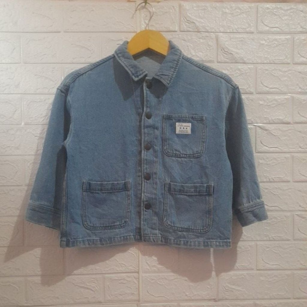 Jacket jeans anak GU size 120/LD 90 P 48