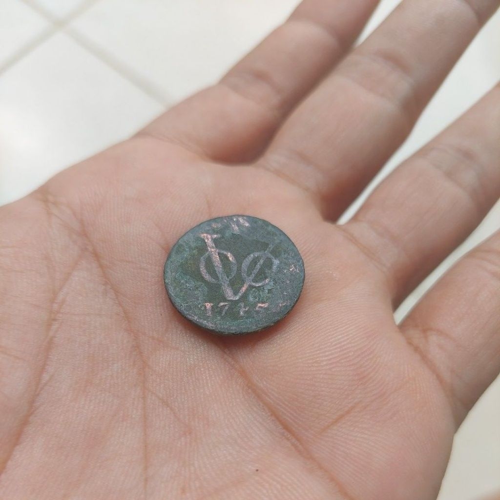Koin Voc Holland 1745 fine ori