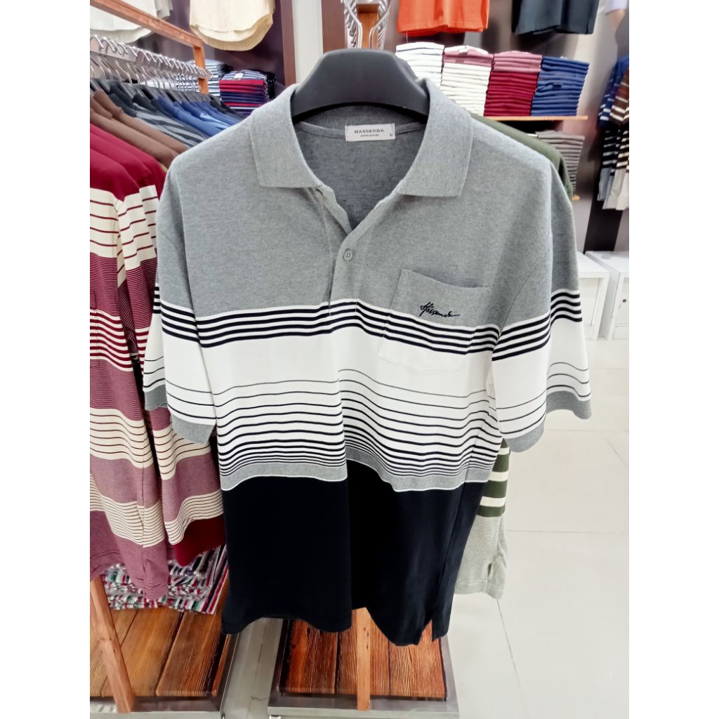 polo shirt dewasa merk hassenda