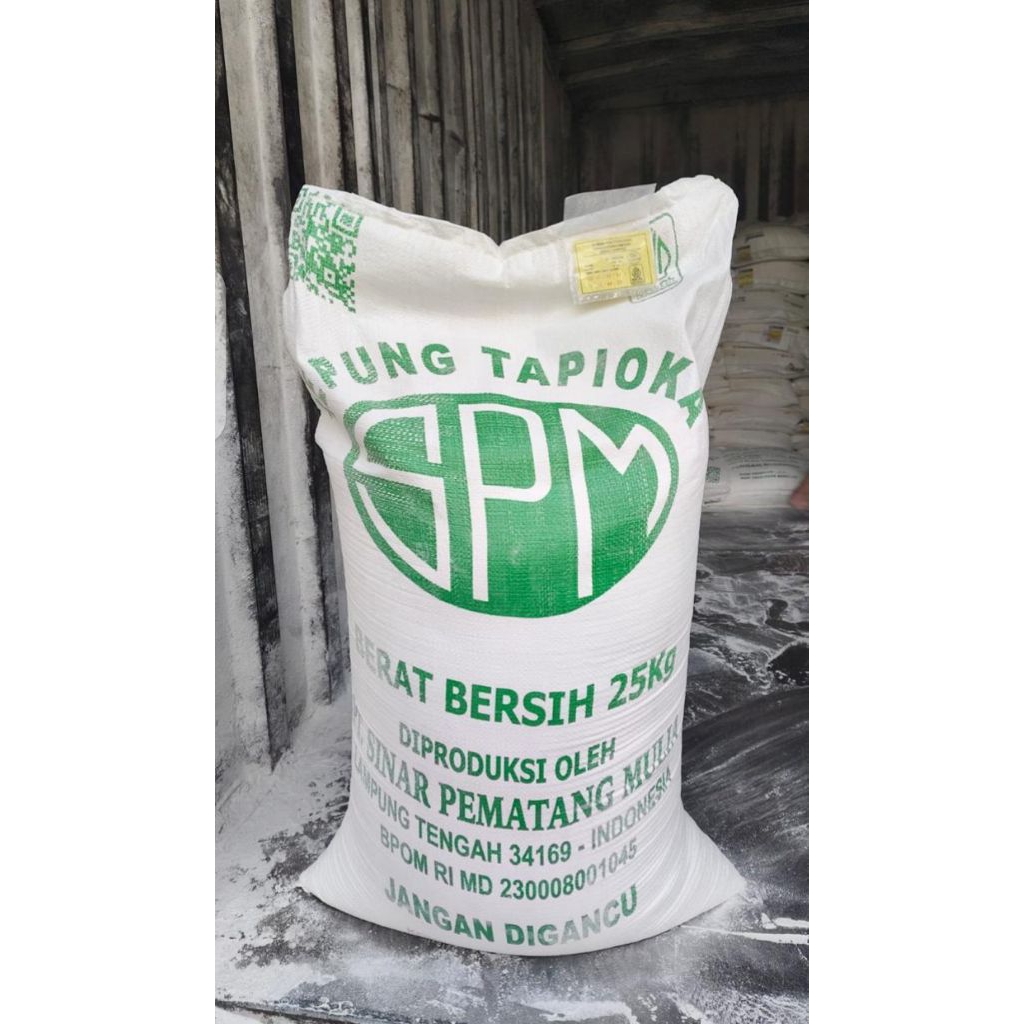 1 karung/ zak berat 25 kg tepung tapioka cap Pratama / gunung agung / SPM  harga murah pusat grosir 