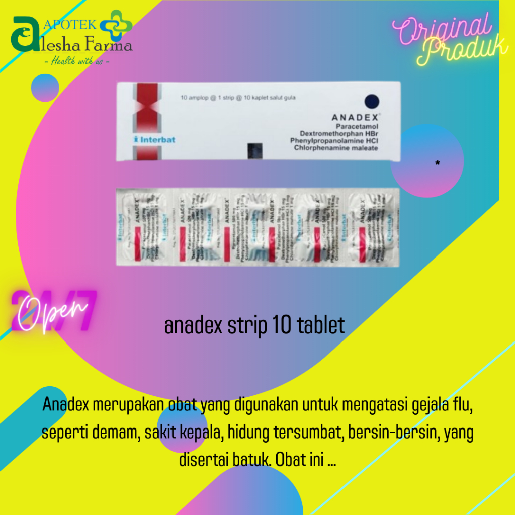 Anadex Strip 10 Tablet | Anadex Interbat