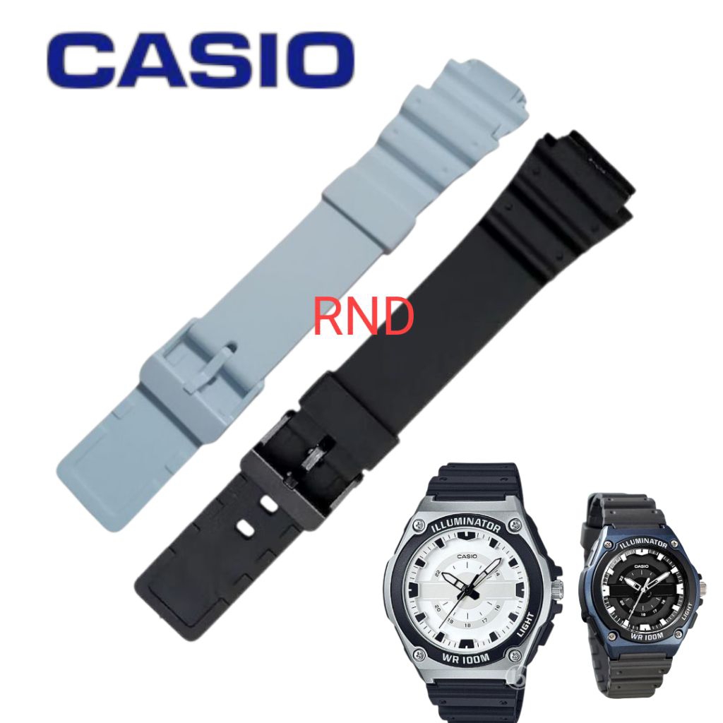 Tali Jam Karet Casio MWC100,MWC-100H,MRW300,MRW-S300  Strap,Pengait Jam Casio 5330 Silikon
