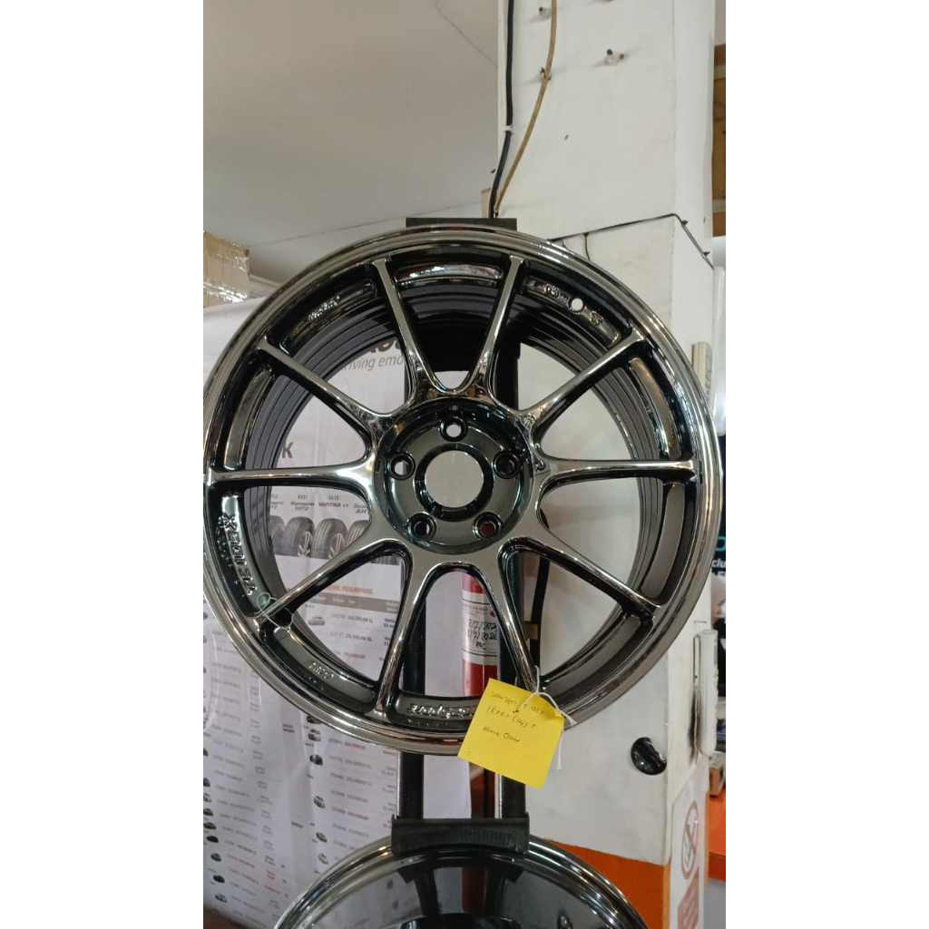 WEDSSPORT TC105X JTX147 18X8.5(114.3)5 35 BLACK CHROME