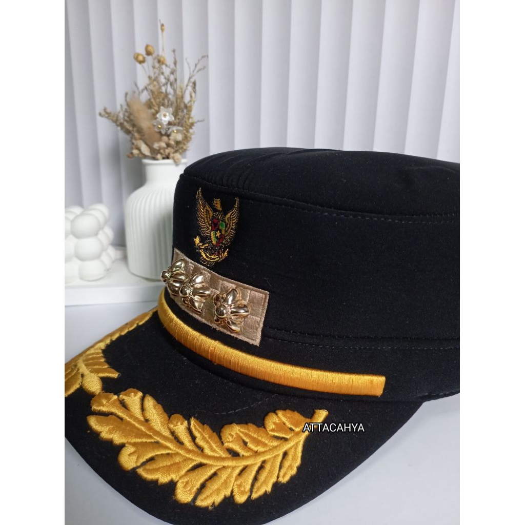 TOPI KOMANDO CAMAT TERBARU - TOPI KOMANDO HITAM