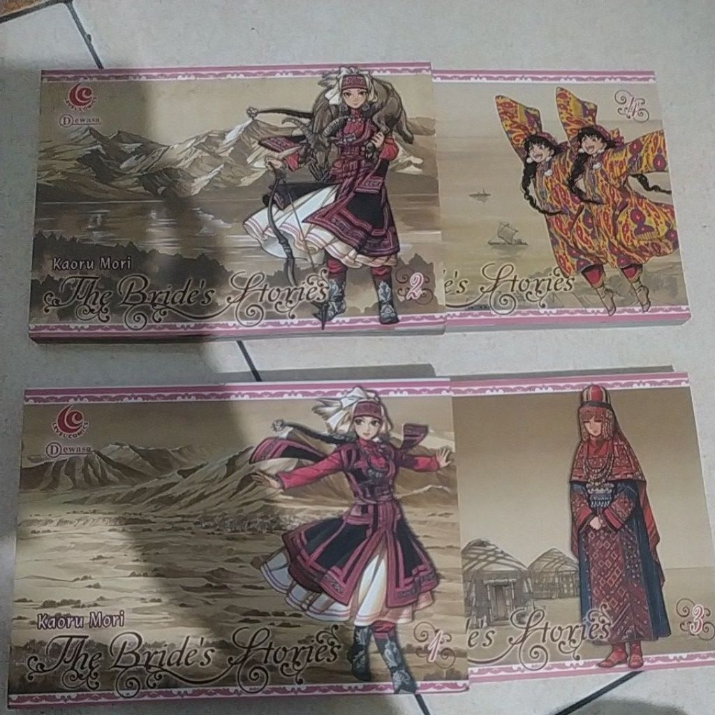 komik set second the bride's stories 1-4 (kaoru mori)