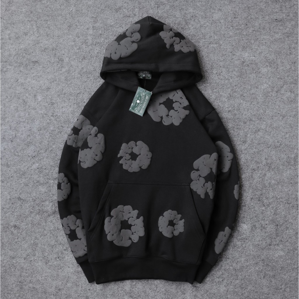 Hoodie Uk Drip Dnm Trs Flower Foam Cotton Wreats Y2k Hip Hop Premium