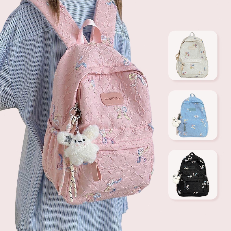 Tas Ransel Wanita Tas Laptop Sekolah Kampus Tas sekolah korea import Perguruan Kapasitas Besar asu
