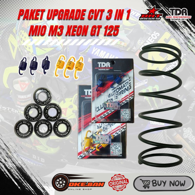 PAKET UPGRADE KIRIAN CVT BRT ROLLER PER CVT PER SENTRI MIO M3 SOUL GT 125 MIO Z FINO 125 FREEGO