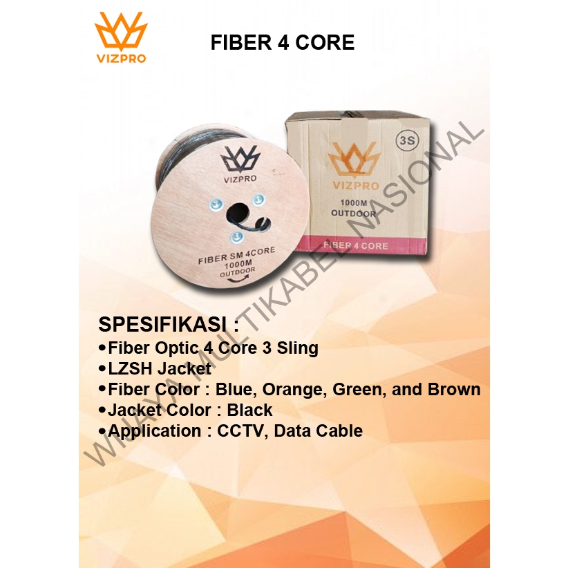 KABEL VIZPRO FIBER 4 CORE