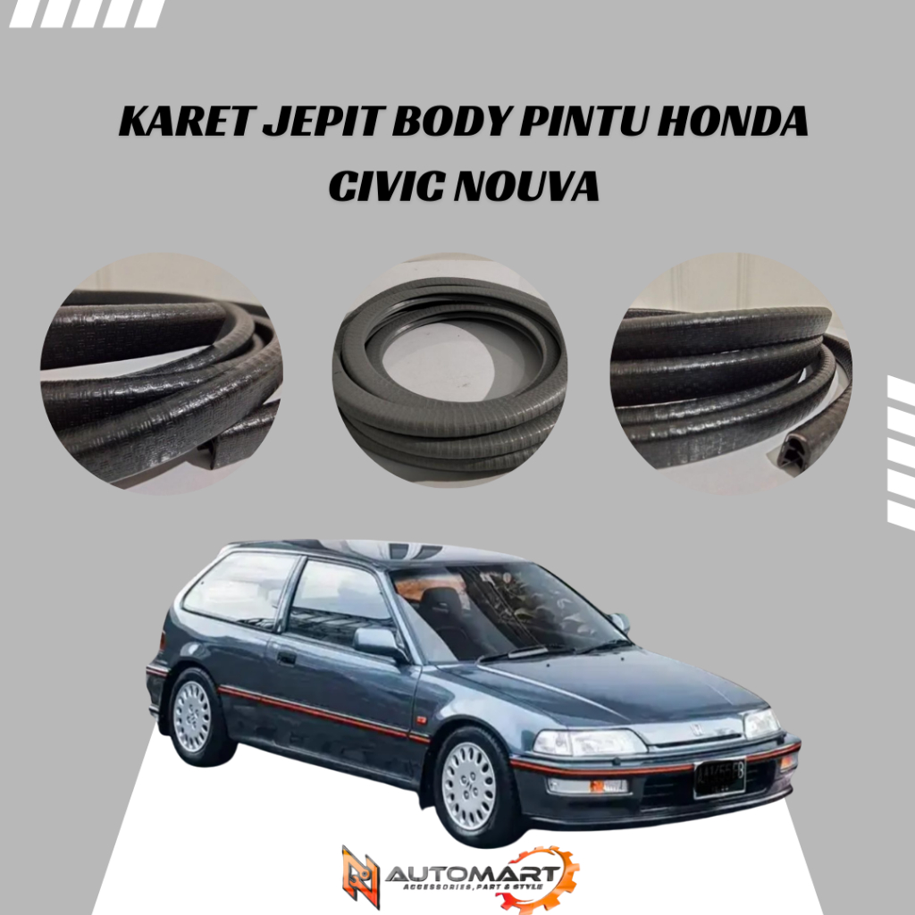 Karet Jepit Body Pintu Civic Nouva – Lis Pintu Mobil Honda Nouva