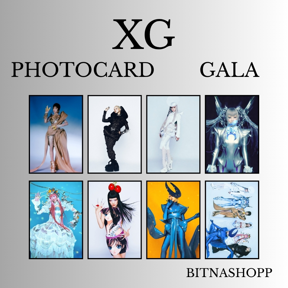PHOTOCARD XG GALA 8 PCS KPOP CARDS UNOFFICIAL CHISA COCONA HARVEY HINATA JURIA JURIN MAYA