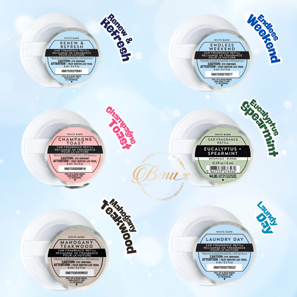 BBW Bath & Body Works Noir Car Fragrance Parfum Mobill Refill