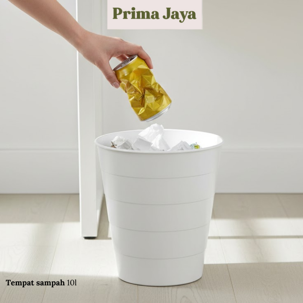 PRODUKBARU SWITZERLAND Tempat Sampah Kotak Keranjang Sampah Plastik PUTIH FN1550