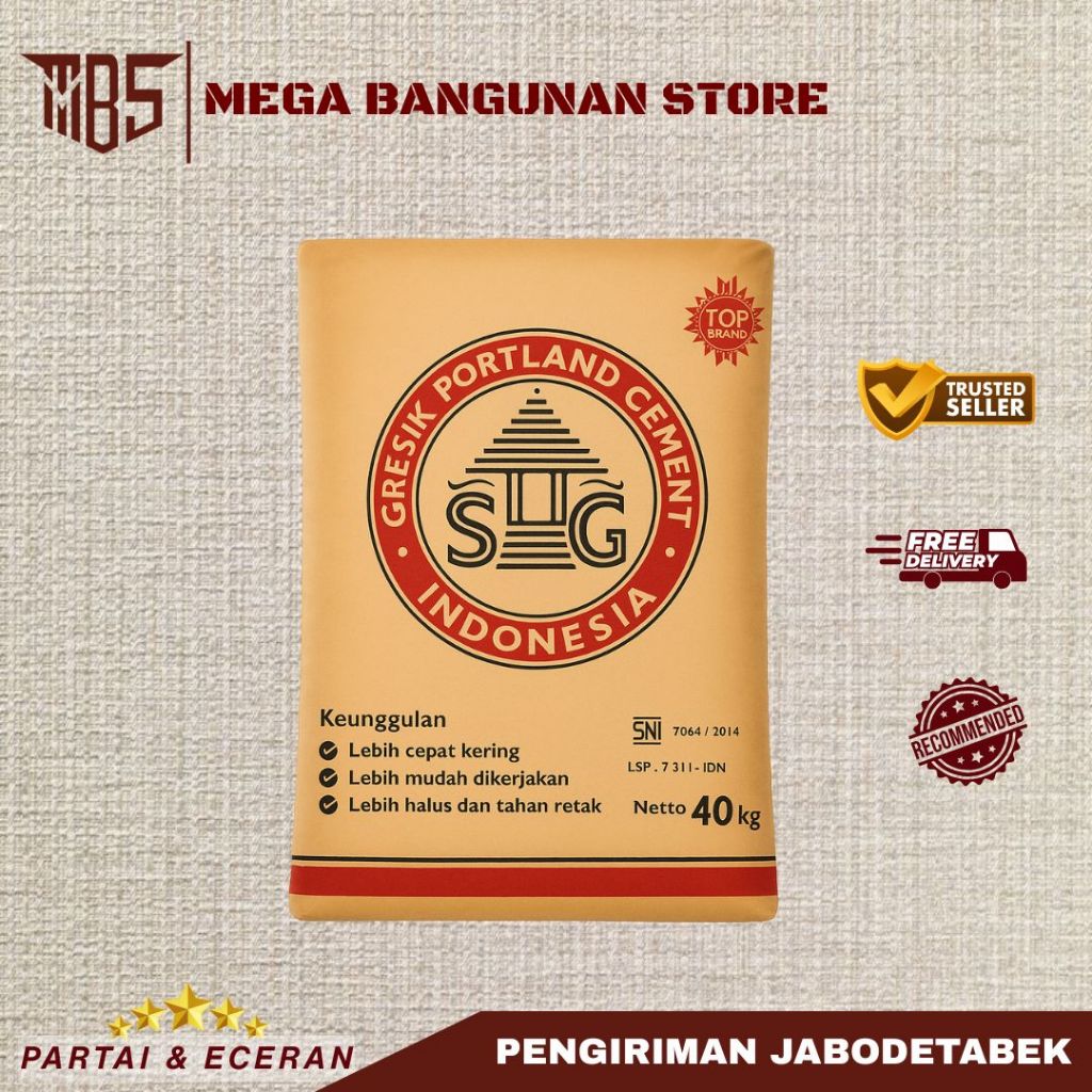 Semen Gresik Semen Pcc Gresik 40kg | 50 Sak