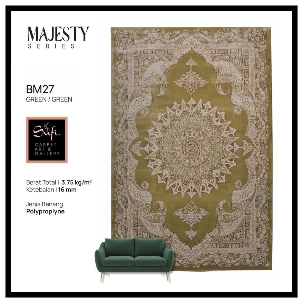 Karpet Lantai Jumbo Permadani Klasik Tebal Mewah Turki Majesty BM27 300x400 Cm