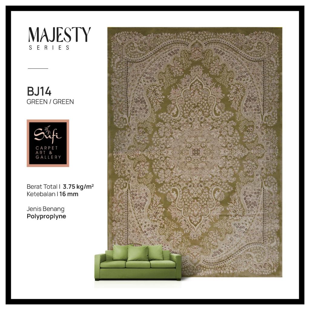 Karpet Lantai Jumbo Permadani Klasik Tebal Mewah Turki Majesty BJ17 300x400 Cm