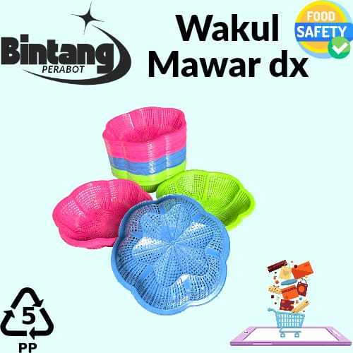 WAKUL MAWAR DX - BESEK NASI HAJATAN BENTUK MAWAR - MARANG/CETING NASI BERKATAN PLASTIK