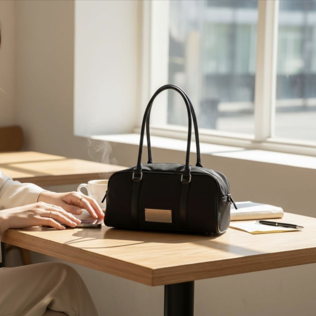 Tote Bag Matin Kim MK 06 Grade Ori brand korea bahan nilon dan Denim Import Premium