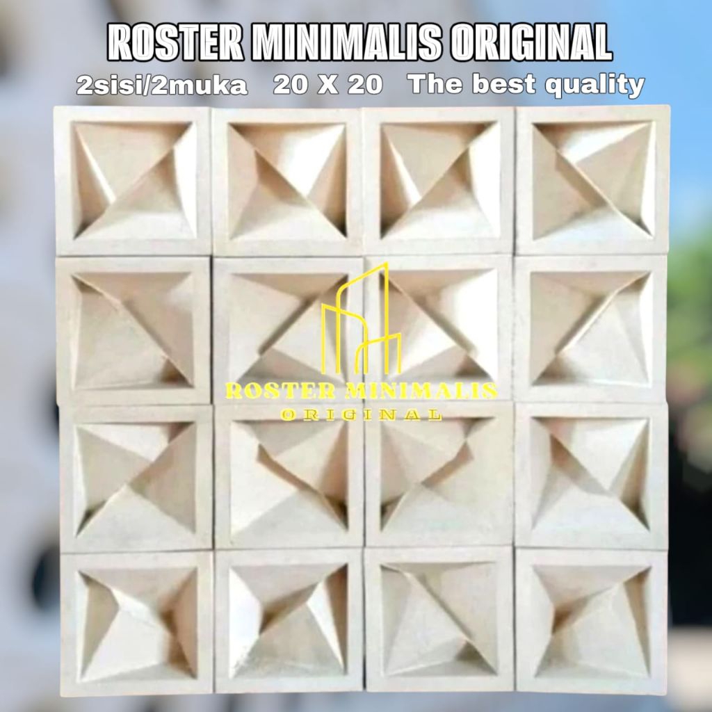 roster beton minimalis/roster minimalis/roster beton/roster 2 sisi/roster 2 muka/roster anti tampias
