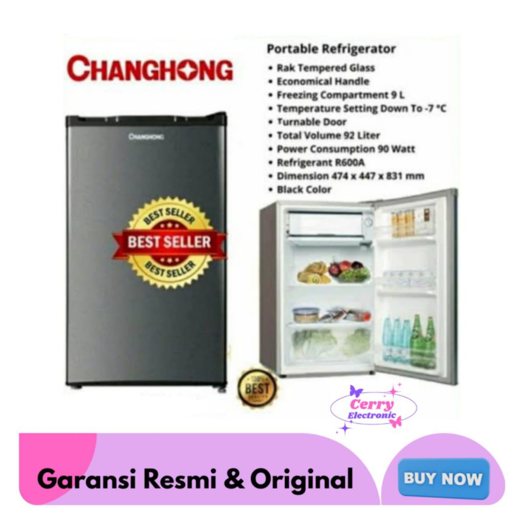Kulkas Mini Portable CHANGHONG CBC 100 Low Watt /Changhong CBC 100