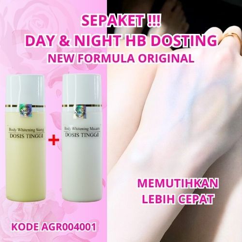 SEPAKET HB Dosting Extra Whitening Klobe++ | Pemutih Badan Cepat dan Aman |  HB Dosting Anggur