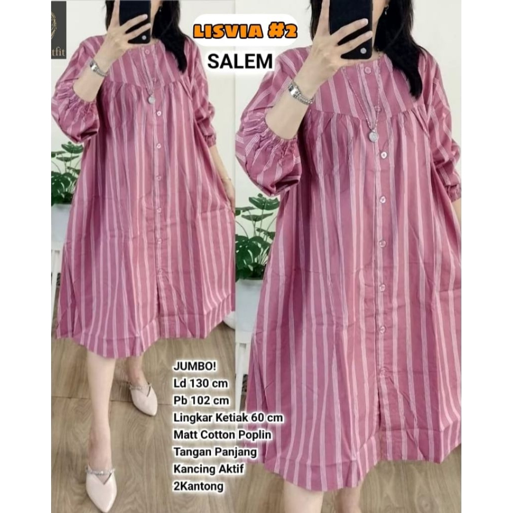 LISVIA MIDI DRESS JUMBO LD130