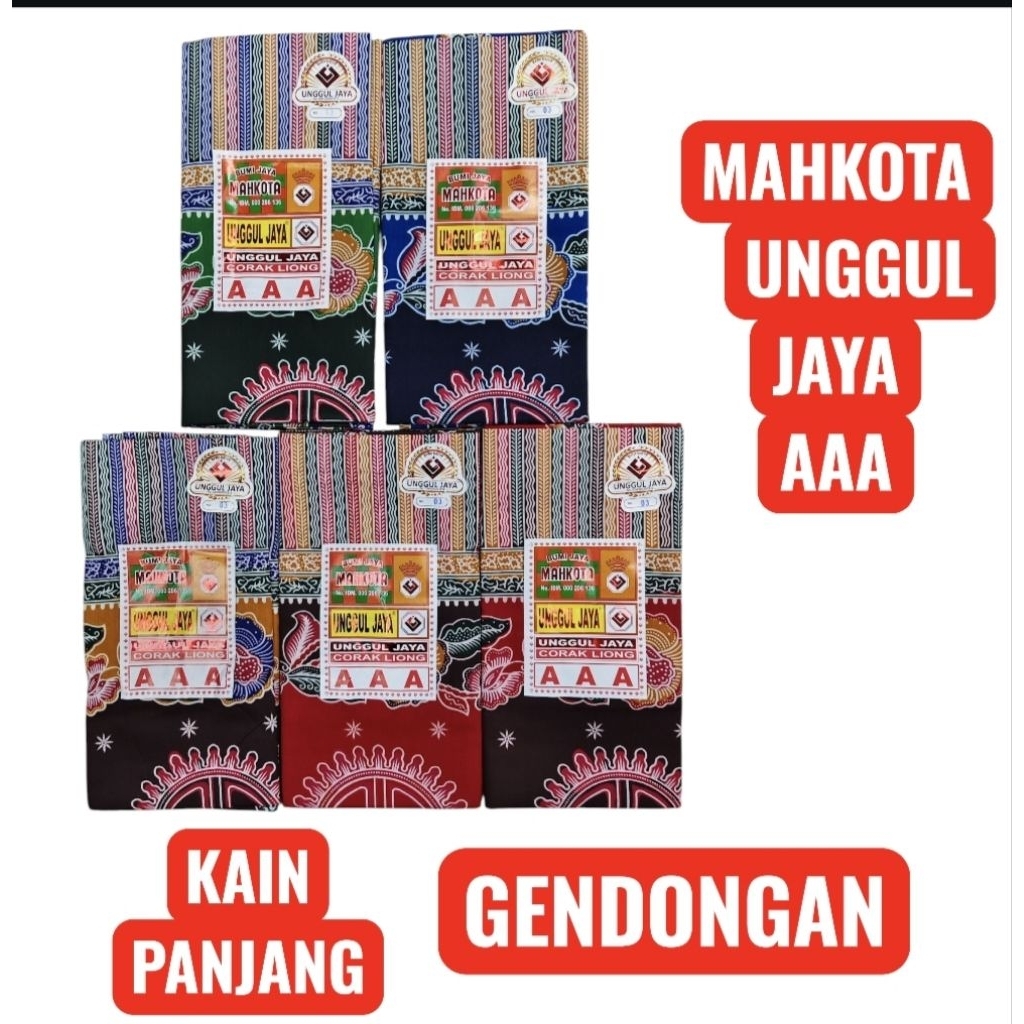 Kain panjang gendongan/Jarik Gendongan Selendang Bayi Mahkota AAA Unggul Jaya  Halus Panjang 240cm/9